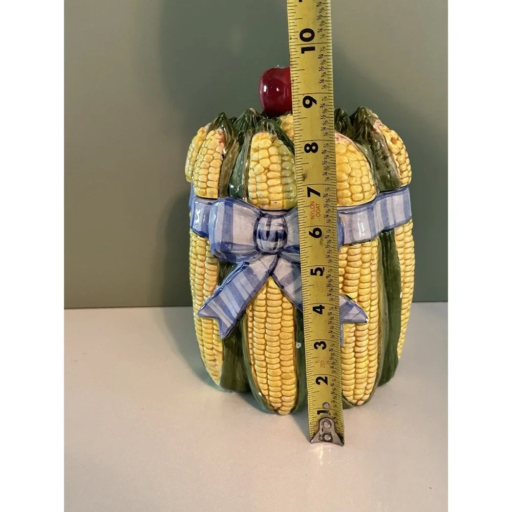 Retired‎ Fitz and Floyd Classics Bouquet Corn w/ Tomato Canister 9